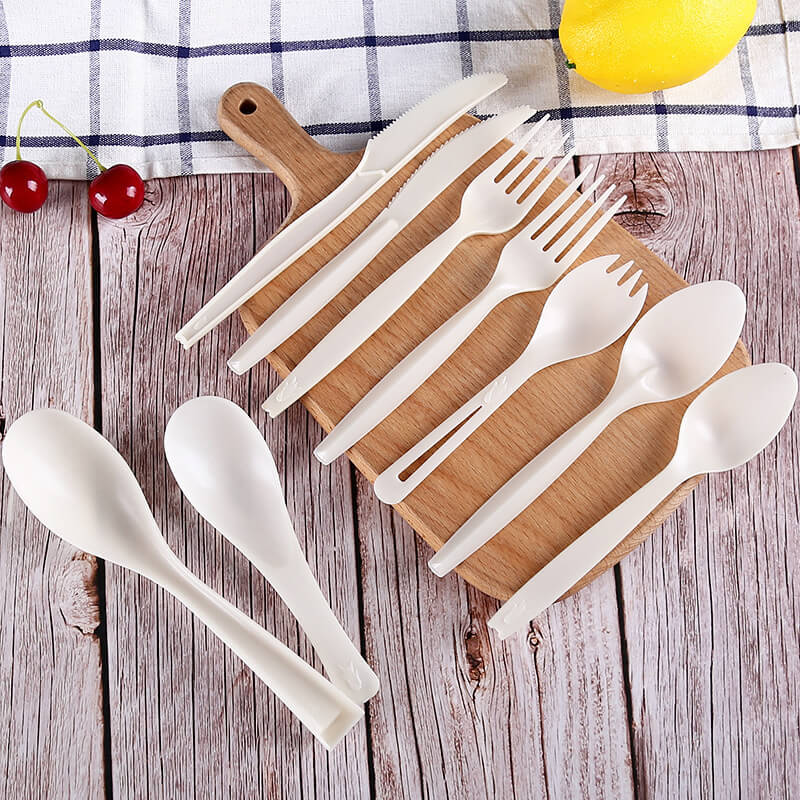 Biodegradable Disposable Forks, Spoons, Knives Bulk Flatware